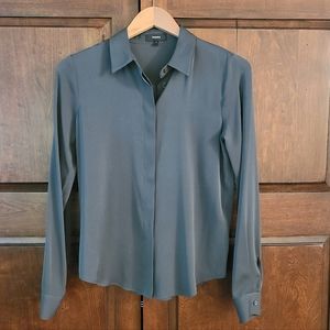 ⭐️NWT⭐️Theory Biddy Silk Blouse